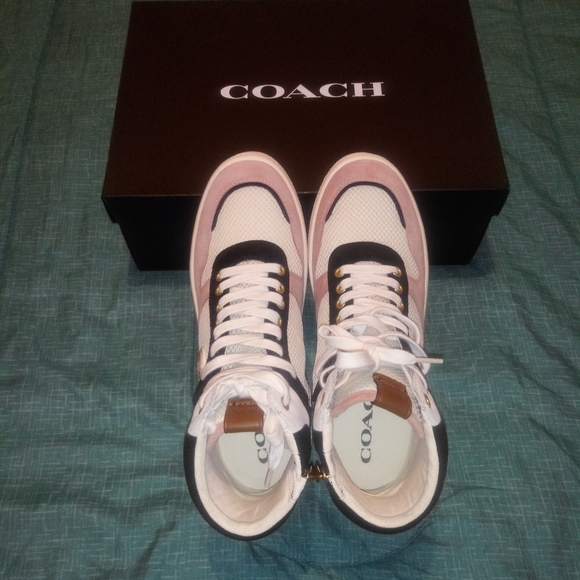 Coach C220 High-Top Sneakers - Picture 8 of 8